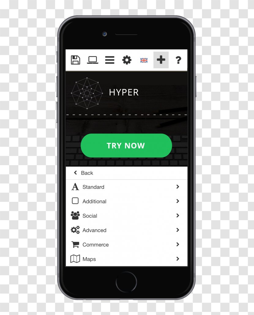 Feature Phone Mobile Phones Website Builder Responsive Web Design - Electronics - Grid Transparent PNG