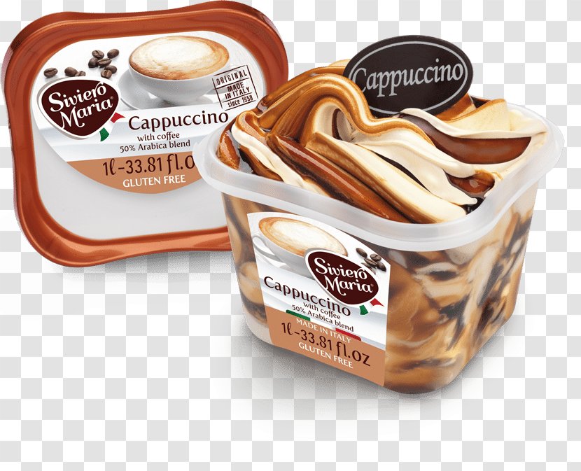 Ice Cream Gelato Milk Cappuccino Nestlé Crunch - Chocolate Spread Transparent PNG