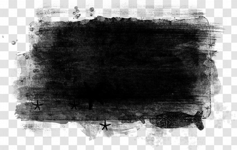 Black Ink Monochrome Photography - Debris Transparent PNG