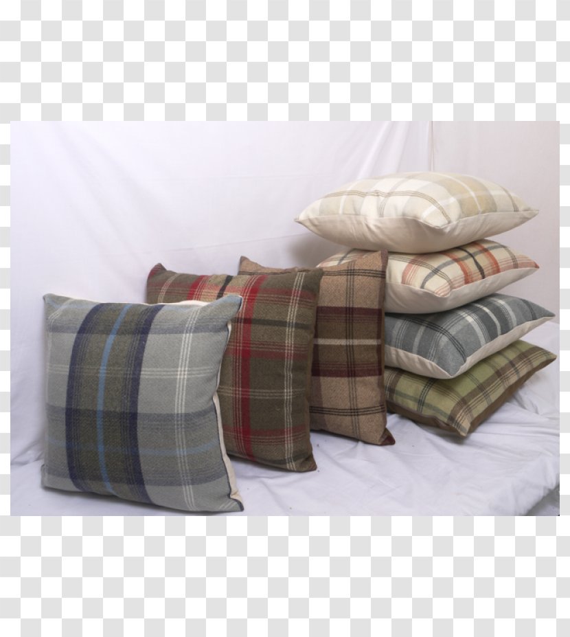 Cushion Throw Pillows Tartan Couch - Bed Sheets - Pillow Transparent PNG