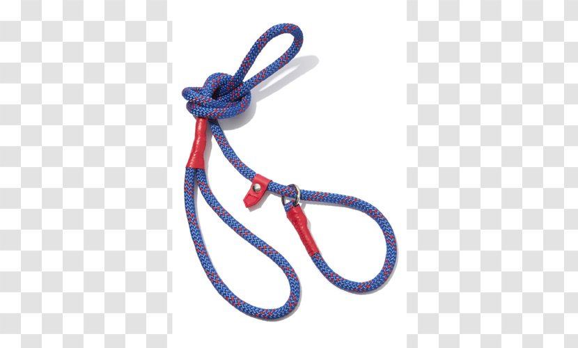 Climbing Rope Cobalt Blue Leash Red - Body Jewellery Transparent PNG