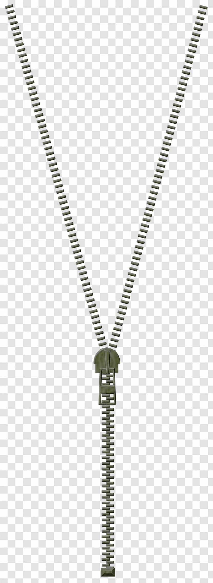 Necklace Chain Pendant Metal - Hardware Accessory - Zipper Transparent PNG