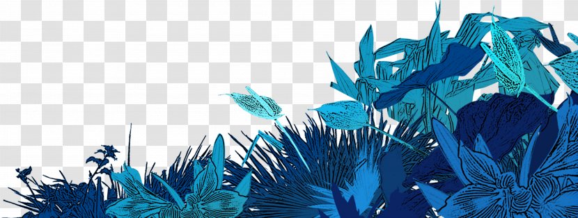 Poster - Blue - Painted Grass Transparent PNG
