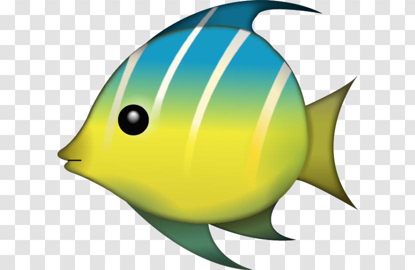 Emoji Tropical Fish Angelfish Sticker - Aquarium Transparent PNG