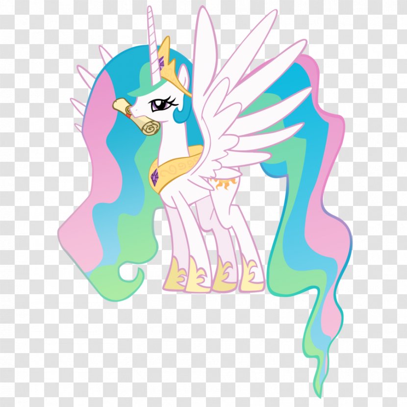 Princess Celestia DeviantArt Pony - Mammal - Pegasus Transparent PNG