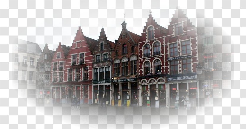 Grote Markt Bruges Facade Middle Ages Medieval Architecture - Diamond - Waterway Transparent PNG