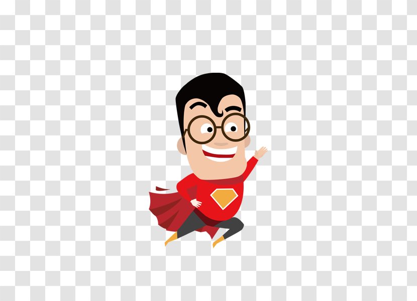 Clark Kent Cartoon Poster - Fictional Character - Superman Transparent PNG