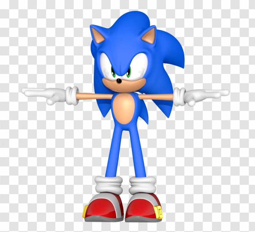 Sonic Unleashed Heroes Wii & Sega All-Stars Racing Colors - Technology - T-pose Transparent PNG