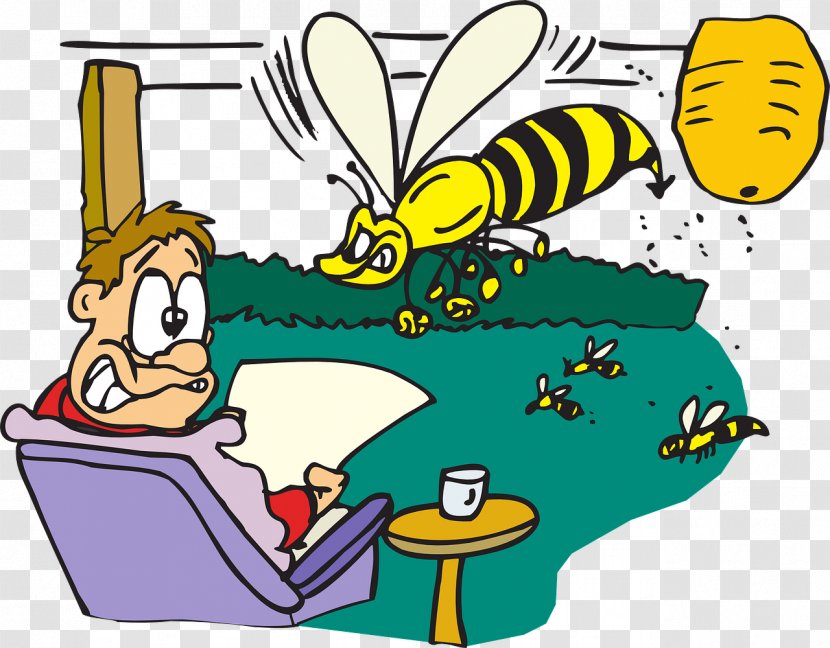 Hornet Characteristics Of Common Wasps And Bees Fear - Bee Attack Transparent PNG