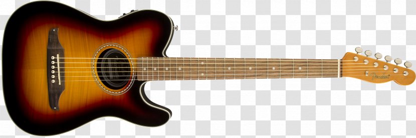 Acoustic Guitar Acoustic-electric Fender Telecaster Bass - Cartoon Transparent PNG