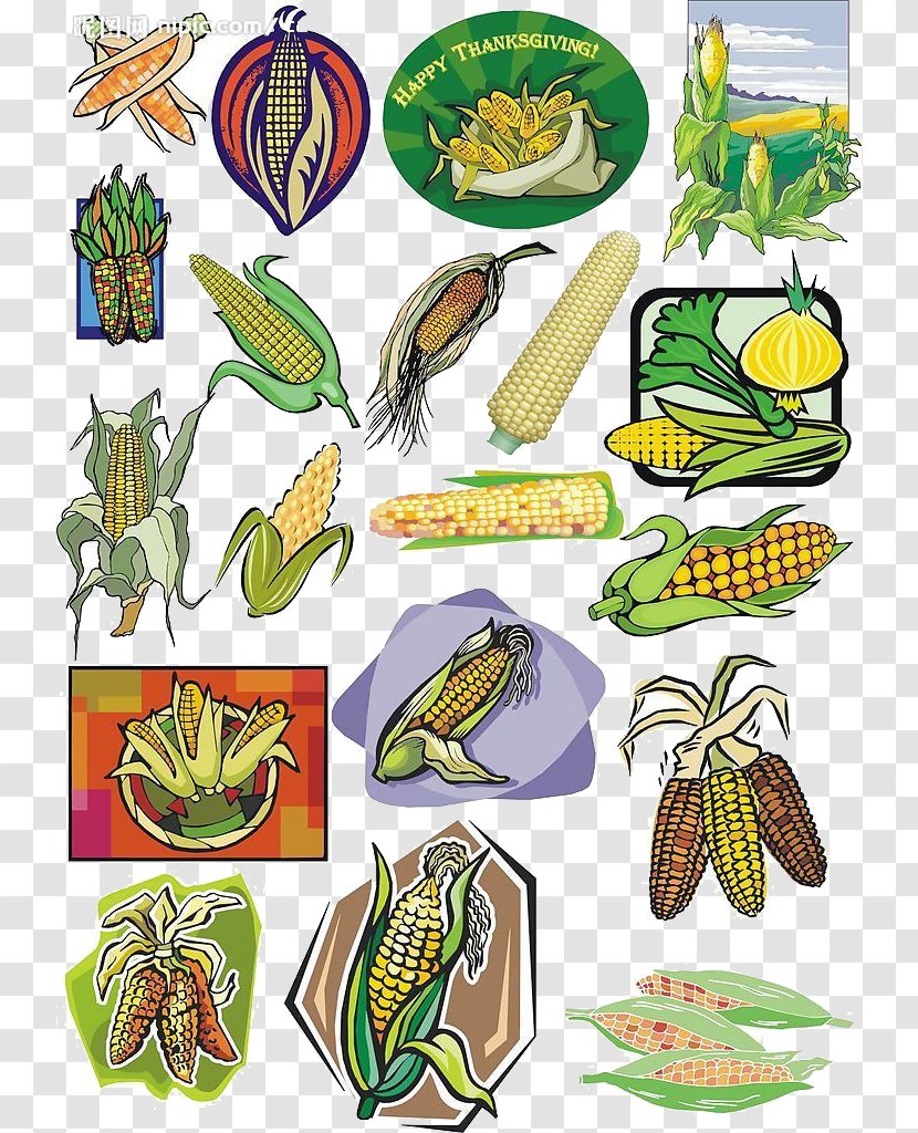 Butterfly Maize Corn Flakes Clip Art - Organism Transparent PNG