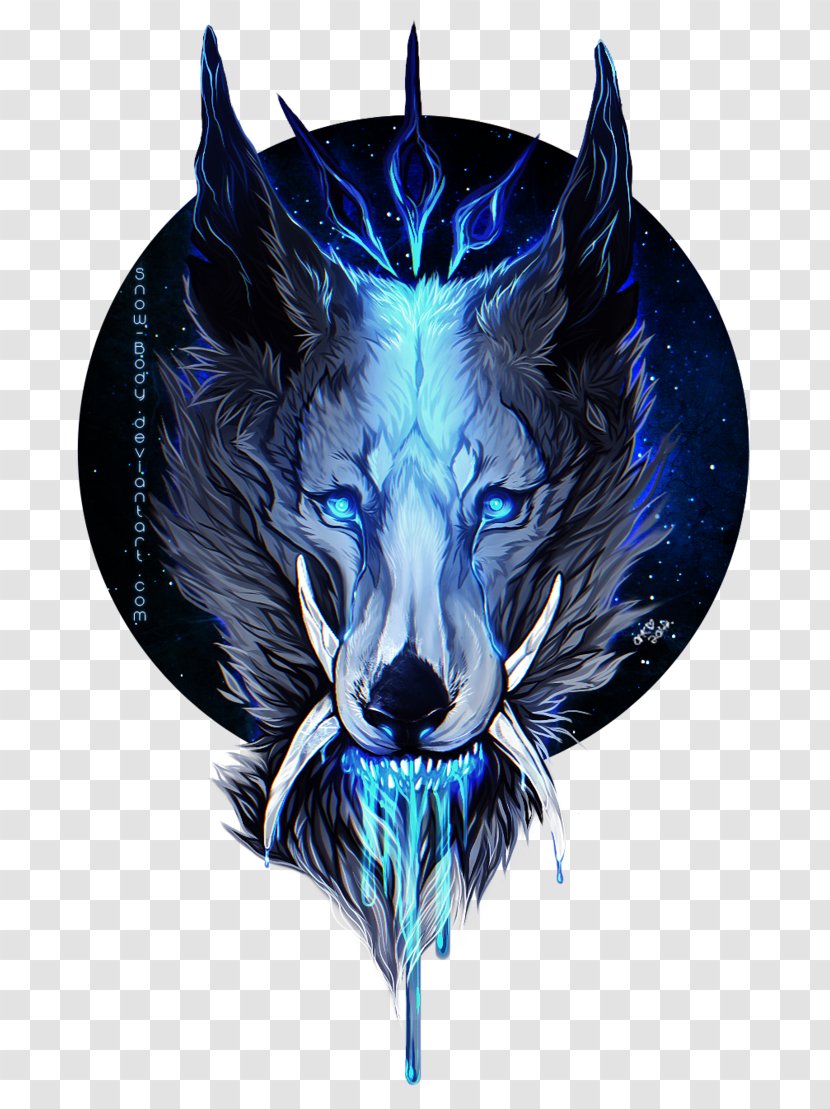 DeviantArt YouTube Drawing Line Art - Modern - BLUE WOLF Transparent PNG