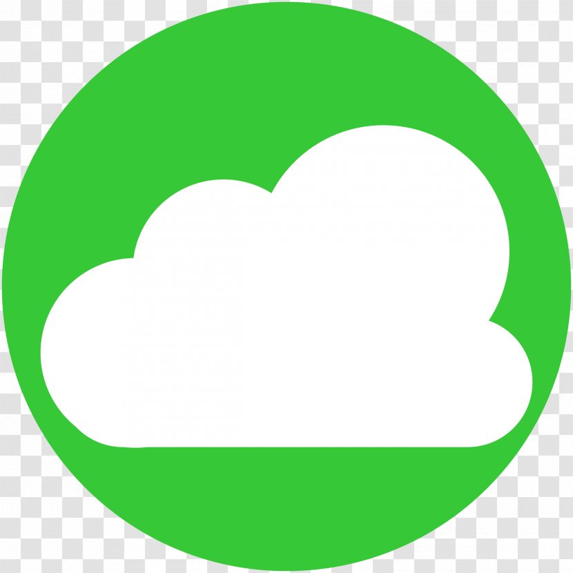 Secure Cloud Computing Clip Art - Oval - Green Cliparts Transparent PNG