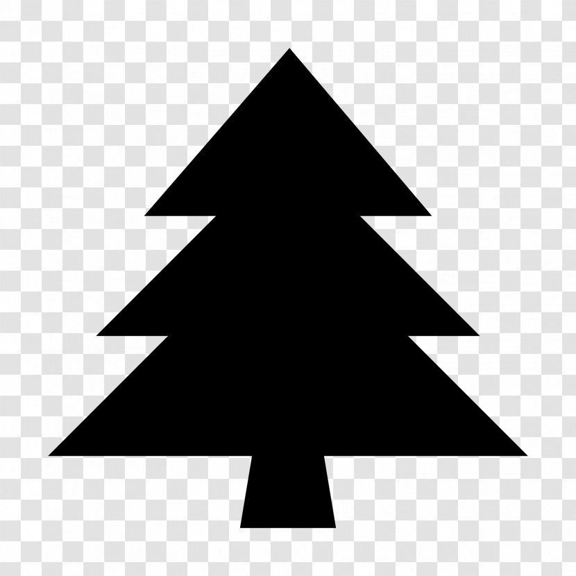 Christmas Tree Silhouette Clip Art Transparent PNG