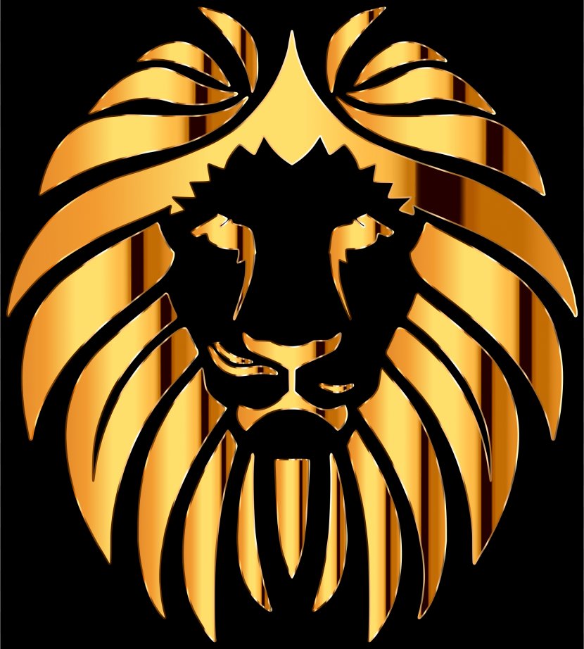 Golden Lion Felidae Tiger Clip Art - Big Cats Transparent PNG
