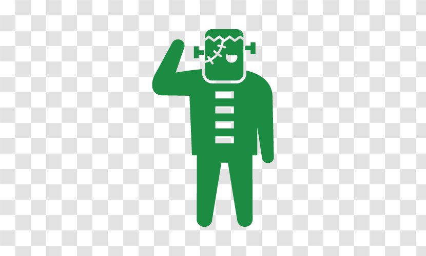 Halloween Monster - Green - Symbol Logo Transparent PNG