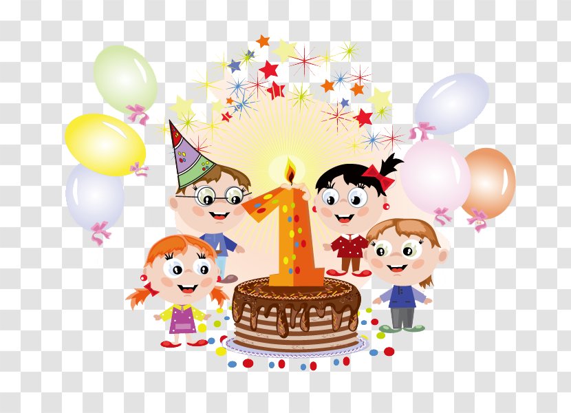 Birthday Cartoon Greeting Card Clip Art Transparent PNG