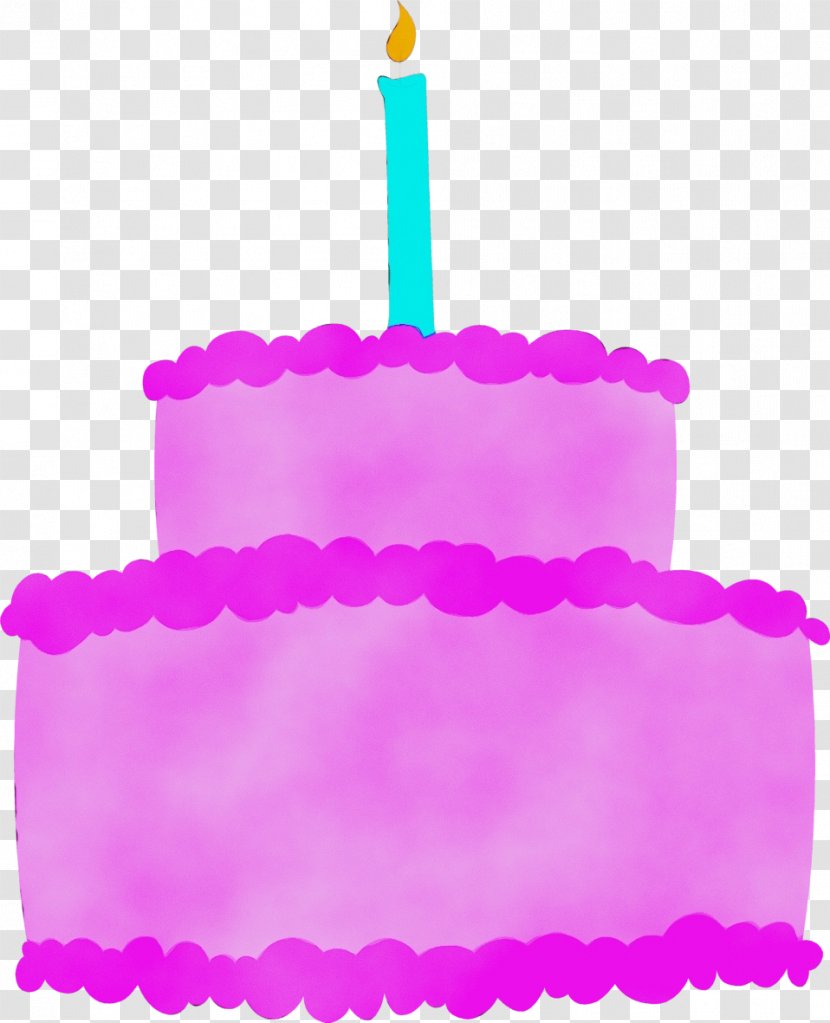 Pink Birthday Cake - Party Supply Decorating Transparent PNG