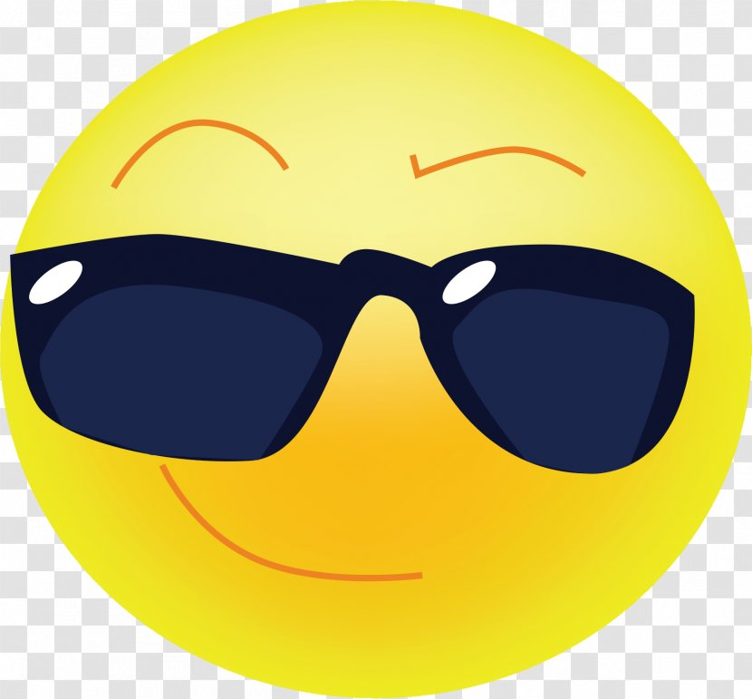 Smiley Emoticon Clip Art - Sunglasses - Cool Transparent PNG