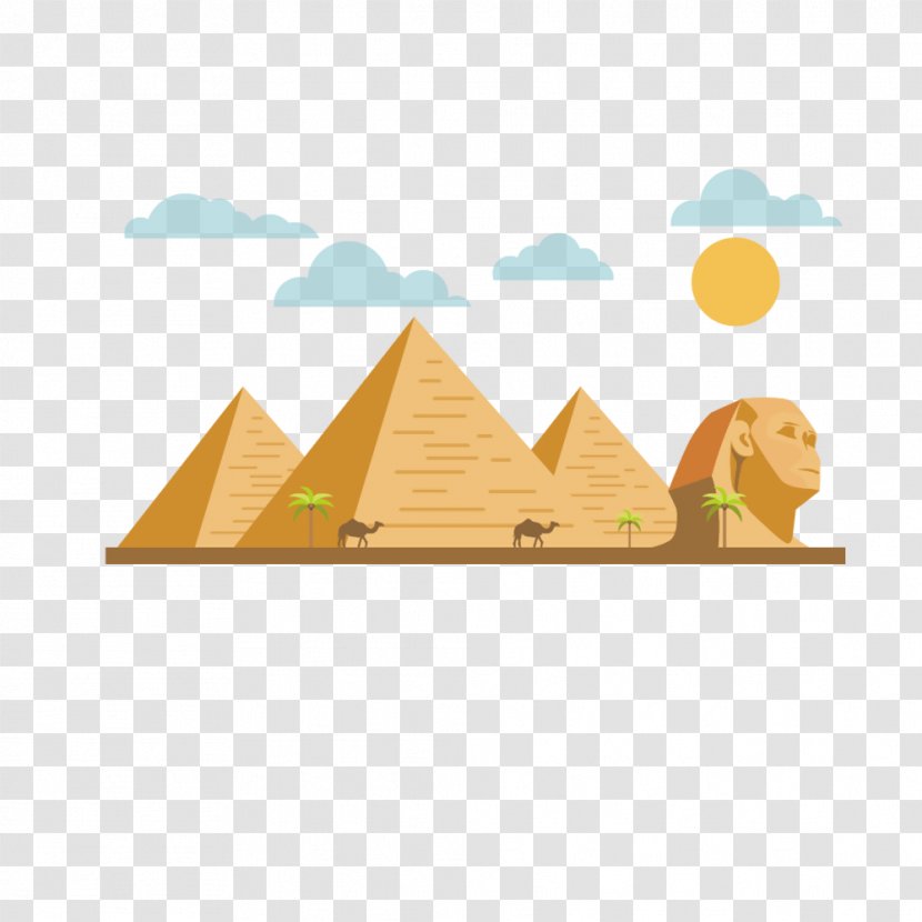 Egyptian Pyramids Great Pyramid Of Giza Sphinx Ancient Egypt - Flyer Advertising Transparent PNG