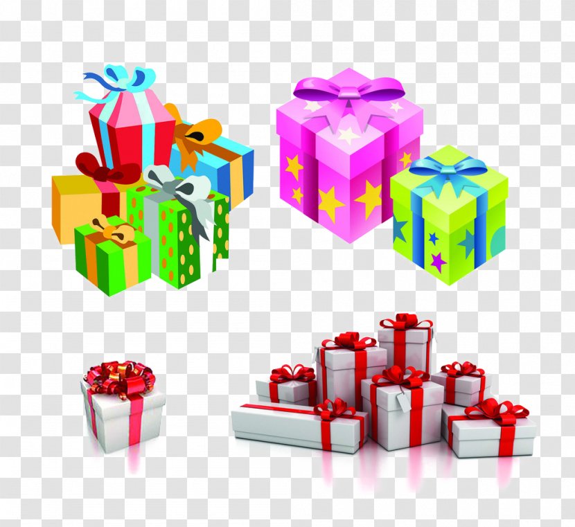 Gift Wrapping Decorative Box Clip Art - Christmas - Heap Transparent PNG