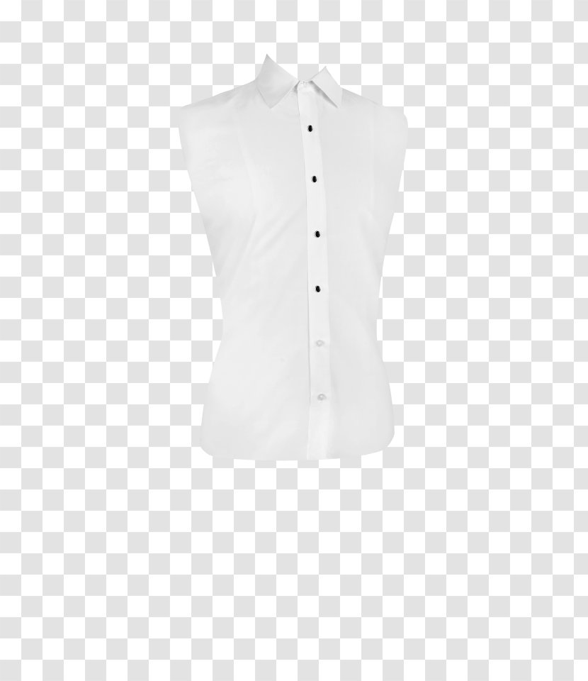 Blouse Shoulder Collar Sleeve Button - White Transparent PNG