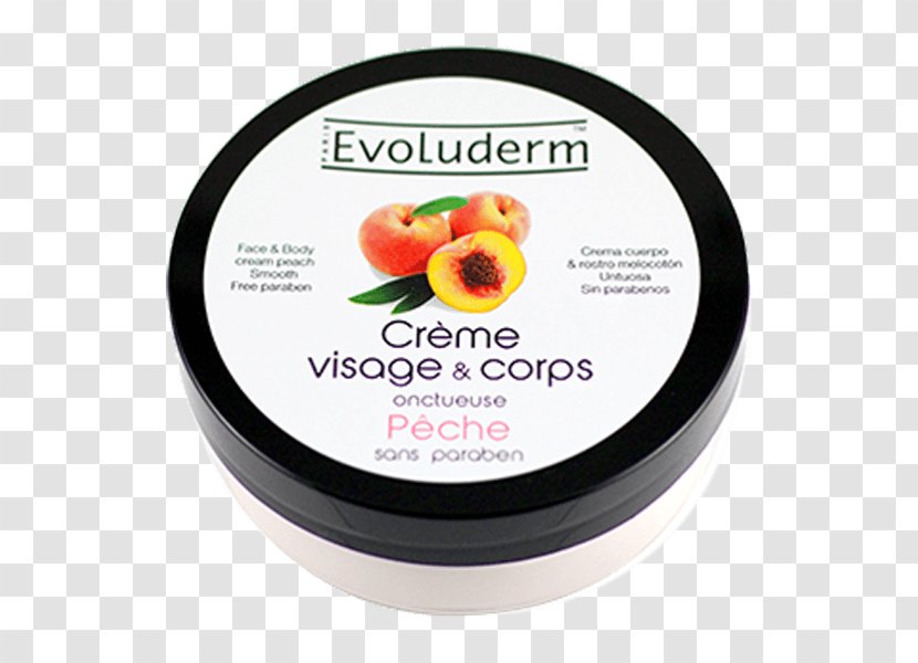 Cream Evoluderm Flavor Product Fruit - Peach Transparent PNG