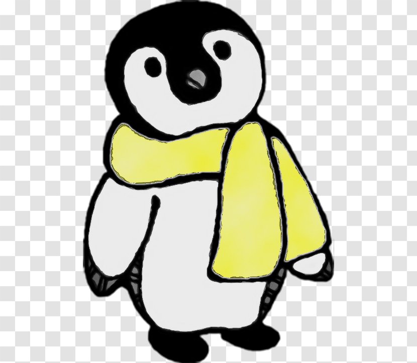 Penguin - Flightless Bird - Line Art Smile Transparent PNG