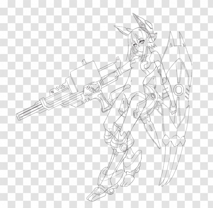 Drawing Line Art Sketch - Fictional Character - Design Transparent PNG