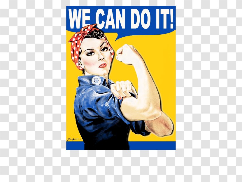 Naomi Parker Fraley We Can Do It! Rosie The Riveter Second World War Zazzle - Text Transparent PNG
