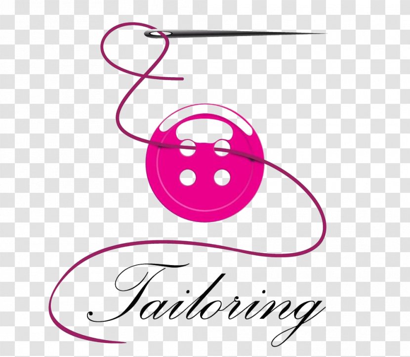 4 Pics 1 Word Tailor Stock Photography Sewing - Pink - The Needle And Thread In Button Transparent PNG