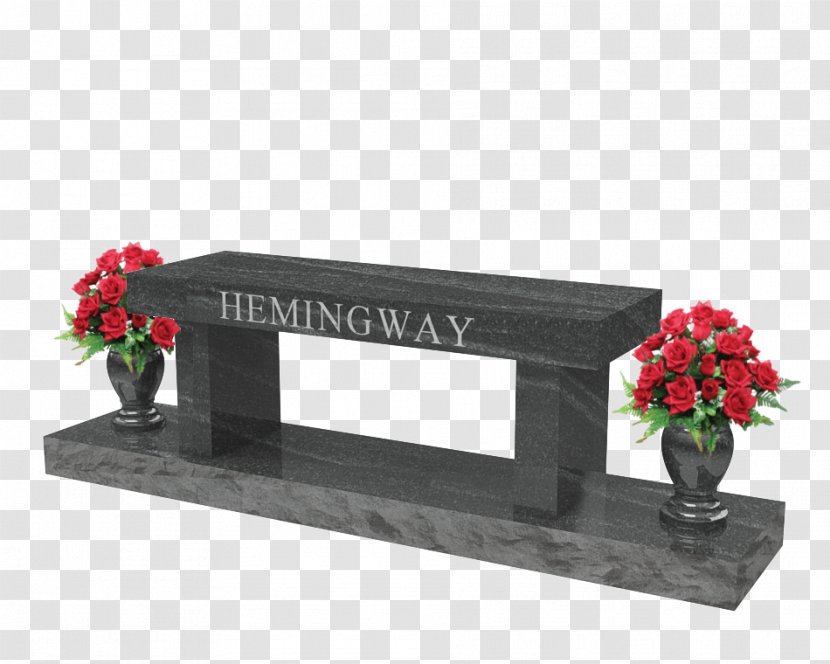 Headstone Memorial Furniture Rectangle - Stone Bench Transparent PNG