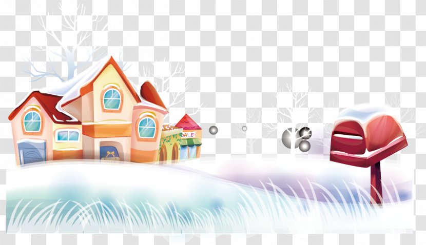 Snow Euclidean Vector - House Creative Aoxue Transparent PNG