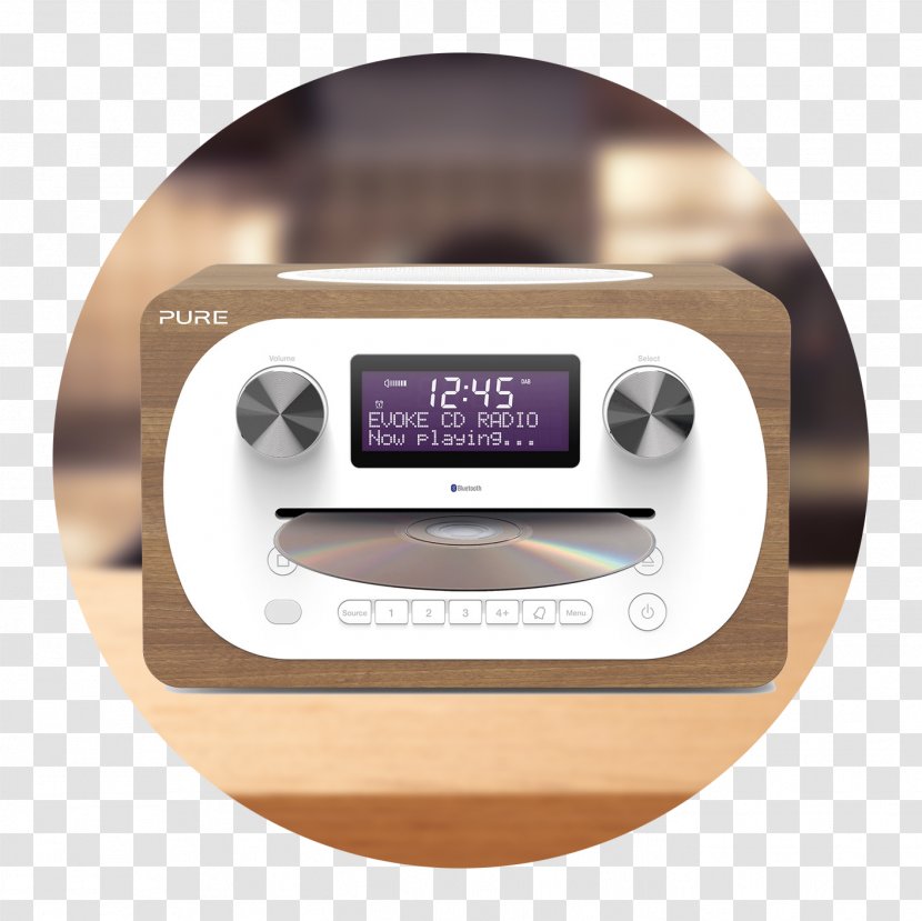 Exertis PURE Evoke C-D4 Digital Audio Broadcasting Radio Compact Disc - Silhouette Transparent PNG