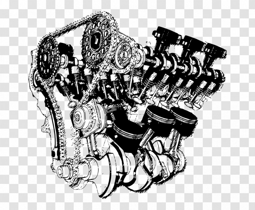 Car Internal Combustion Engine External Cylinder Transparent PNG