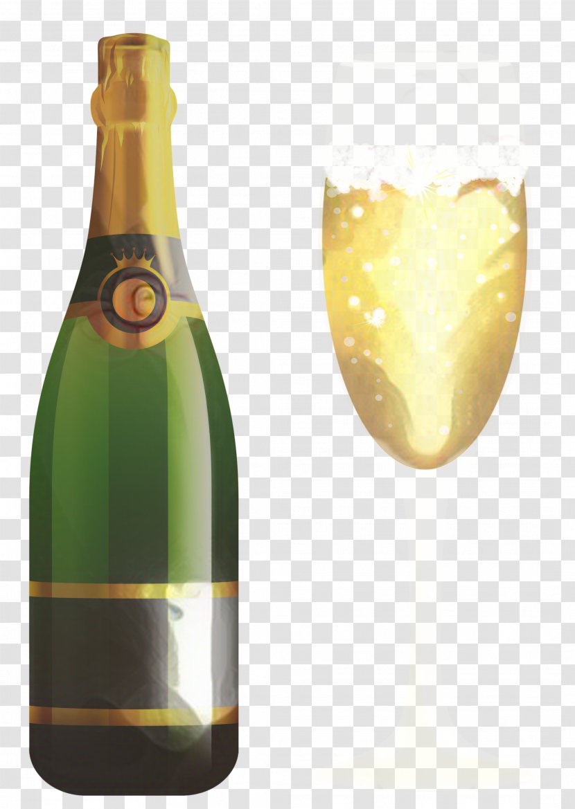 Champagne Bottle - Glass - Prosecco Dessert Wine Transparent PNG