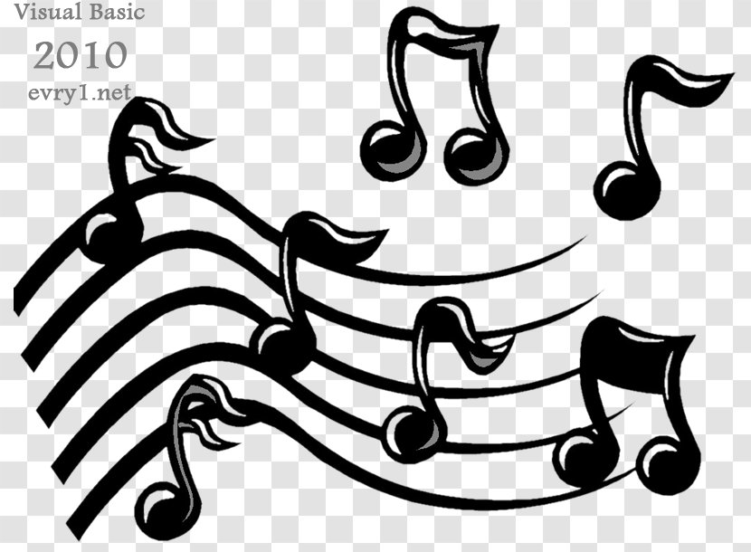 Clip Art Musical Note Image Vector Graphics - Silhouette Transparent PNG