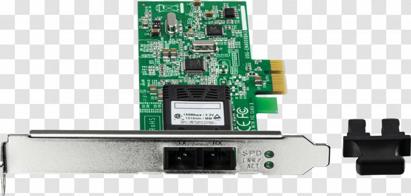 TV Tuner Cards & Adapters Network PCI Express Multi-mode Optical Fiber - Low Profile Transparent PNG