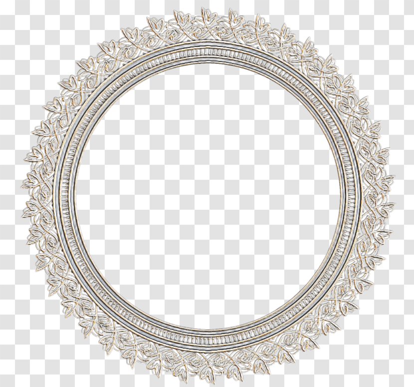 Circle Background Frame - Oval - Platter Metal Transparent PNG