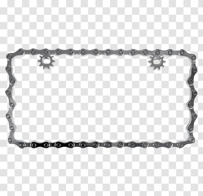 Vehicle License Plates Bicycle Chains Frames - Border - Chain Transparent PNG