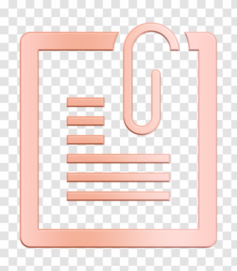 Attach Icon Attachment Document - Rectangle Material Property Transparent PNG