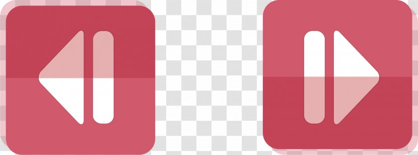 Button Download Arrow - Red - Vector Transparent PNG
