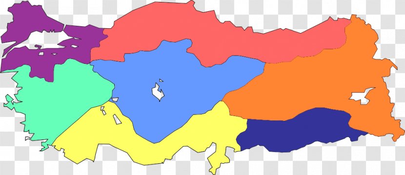 Black Sea Region Istanbul Central Anatolia Geography - Marmara - Map Transparent PNG