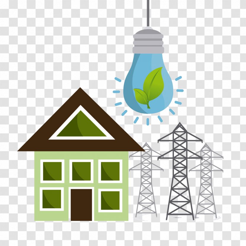 Euclidean Vector Ecology Natural Environment - Green Energy Saving Houses Pictures Transparent PNG