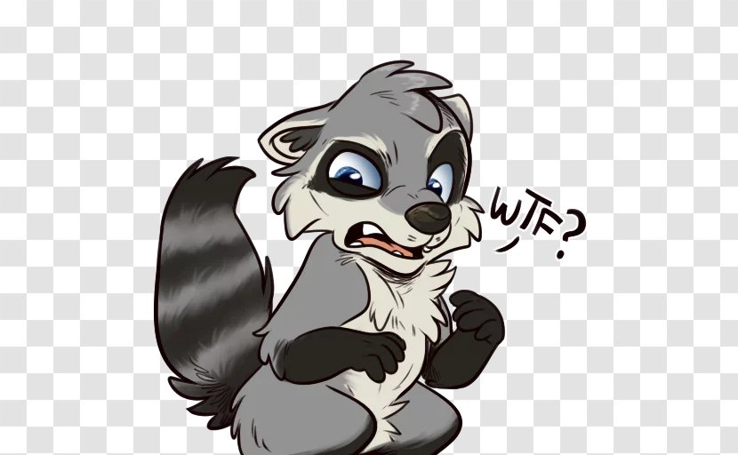 Dog Sticker Raccoons Telegram Bear Transparent PNG