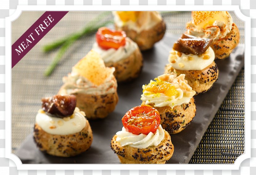 Hors D'oeuvre Canapé Petit Four Bistro French Cuisine - D Oeuvre - Choux Pastry Transparent PNG