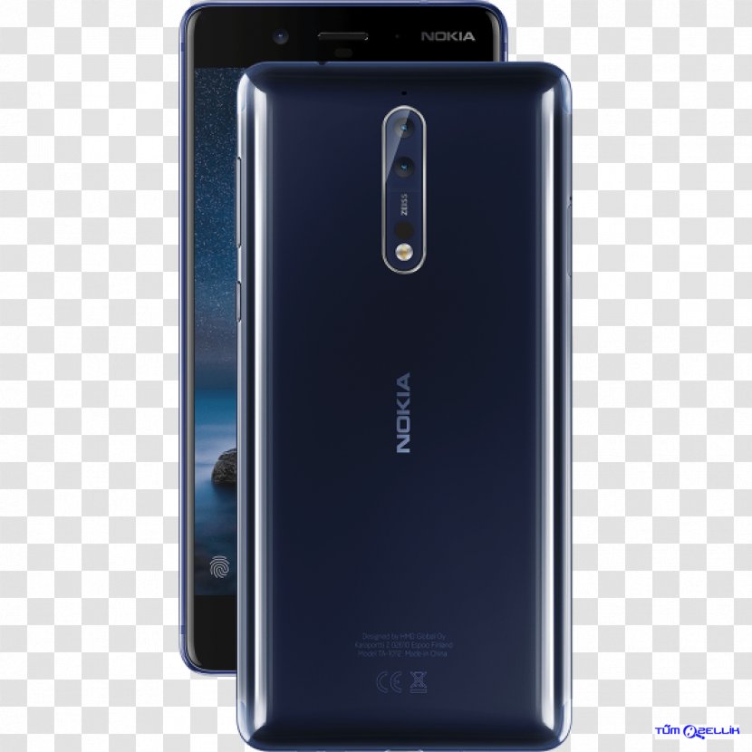 Nokia 8 Dual 64GB 4G LTE Tempered Blue (TA-1052) Unlocked 64 Gb - Mobile Phone Accessories - Smartphone Transparent PNG