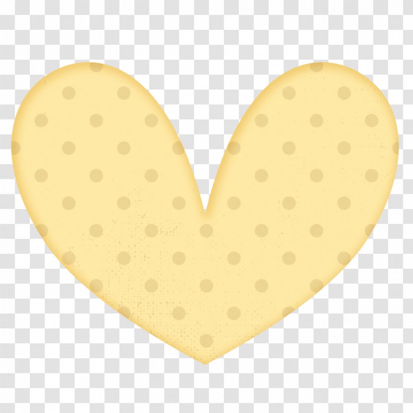 Yellow Heart Clip Art - Polka Dot - Karen Cliparts Transparent PNG