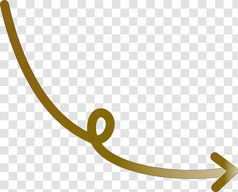 Curved Arrow Transparent PNG