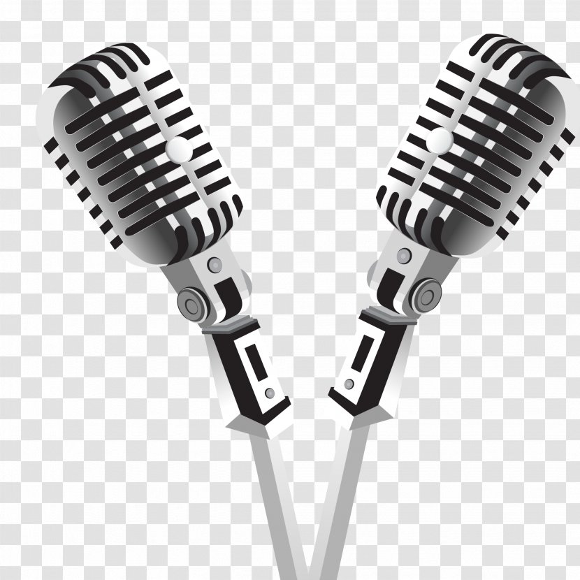 Microphone Drawing Icon - Audio Equipment - Hand Drawn Vector Transparent PNG